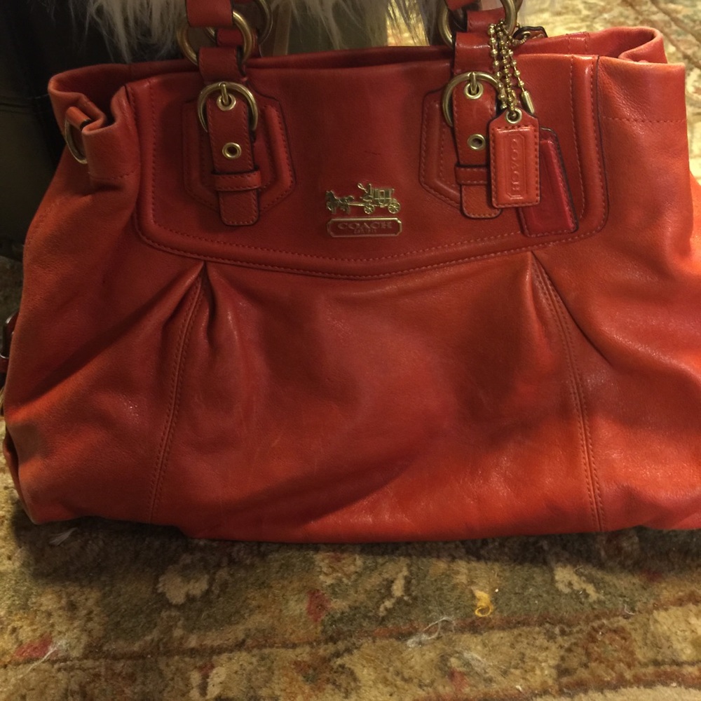 Coach leather handbag