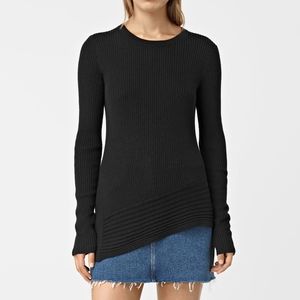 AllSaints Keld Ribbed Crew Neck Merino Sweater