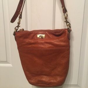 J. Crew leather cross body bag