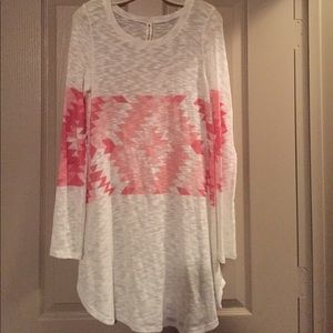 Long sleeve tribal sweater