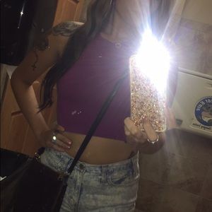 American Apparel Cotton Spandex Crop Top