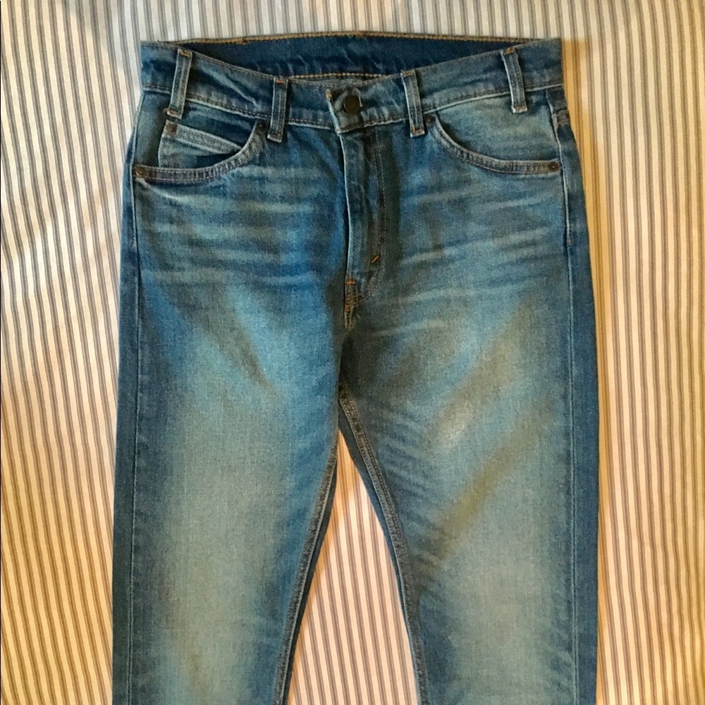 Levi's 505C Orange Tab, High Rise Skinny Jeans