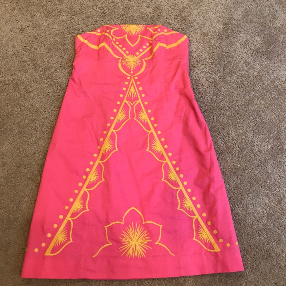 Lilly Pulitzer Pink Strapless Dress