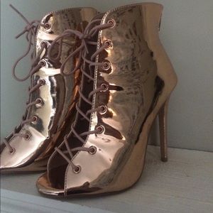 NEW shoes! Rose gold color heels