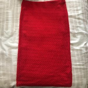 Topshop Red Pencil skirt US Sz 6
