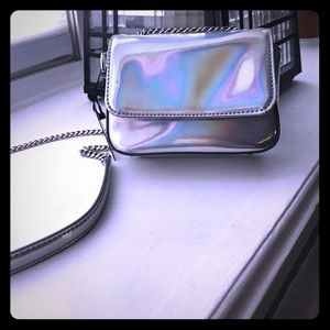 NWT Banana Republic Holographic crossbody Bag