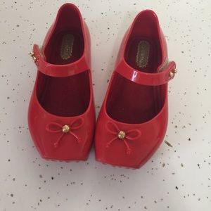 Red Mini Melissa's. Size 7. Like new