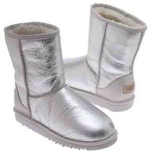 UGG Classic Silver Short Boot 7M, LIMITED EDITION
