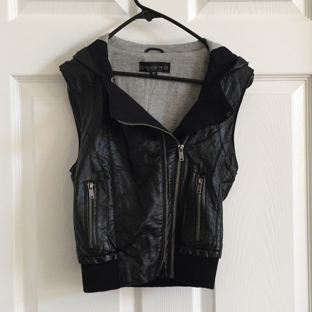 TOPSHOP LEATHER VEST