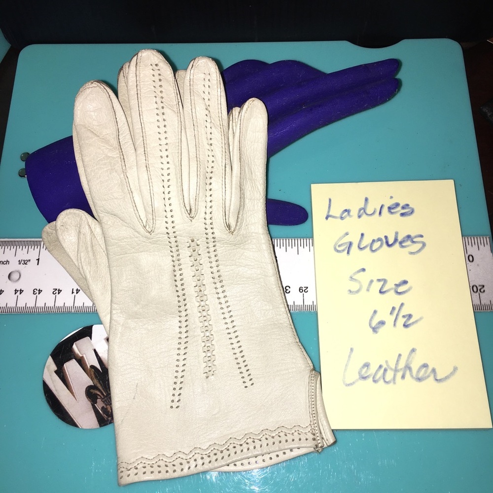 Ladies Genuine Leather Gloves Size 6.5 CHOICE
