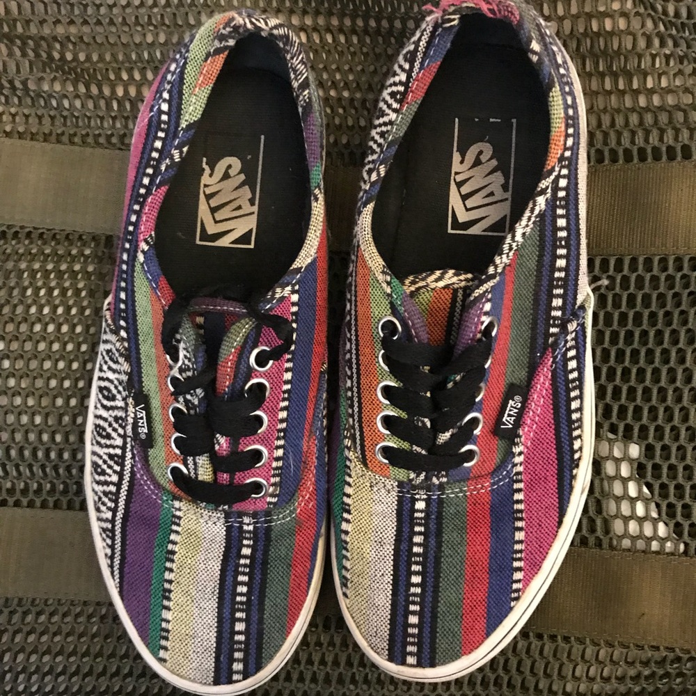 Vans multicolor tribal print.