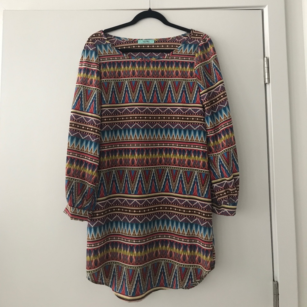 karlie Aztec Print Dress