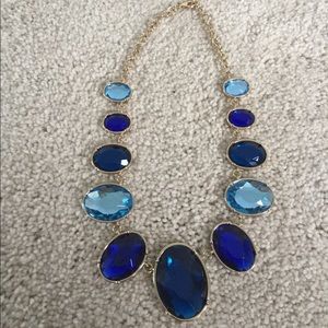Bauble Bar Statement Necklace in Shades of Blue