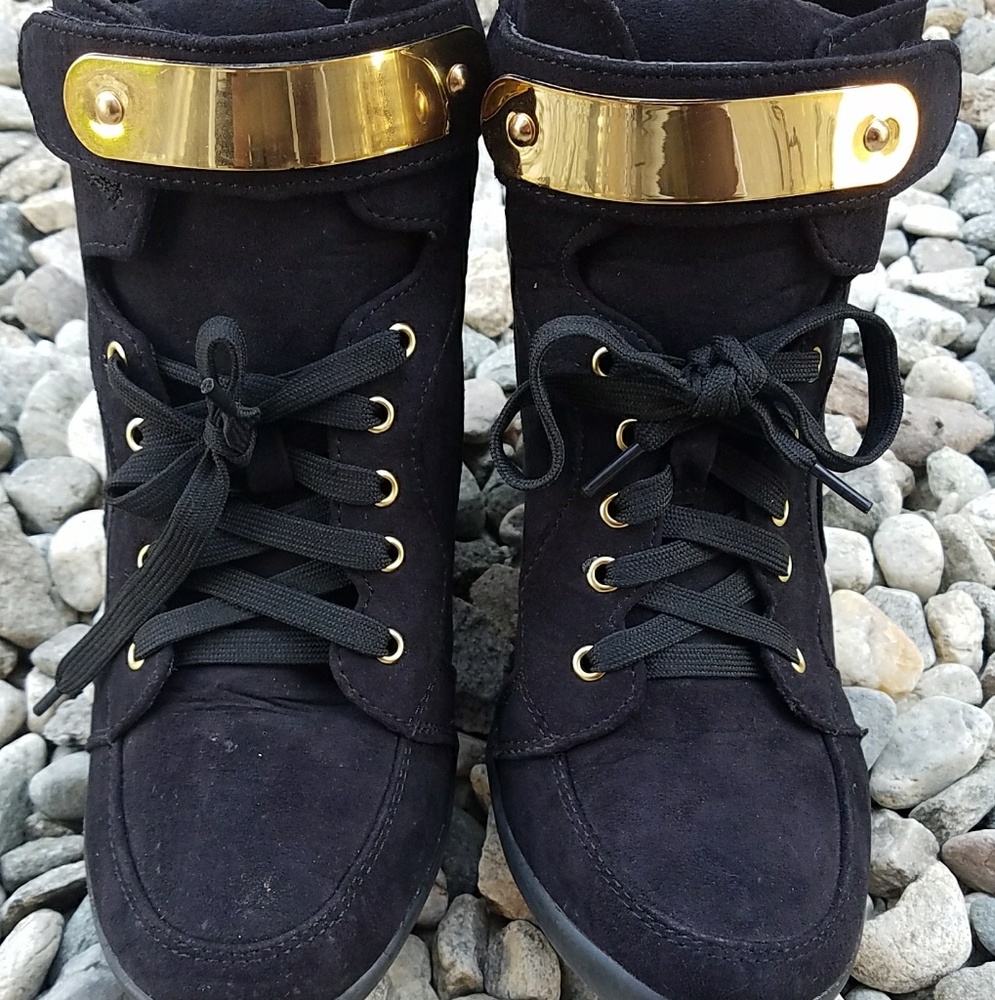 Forever women wedge suede heels