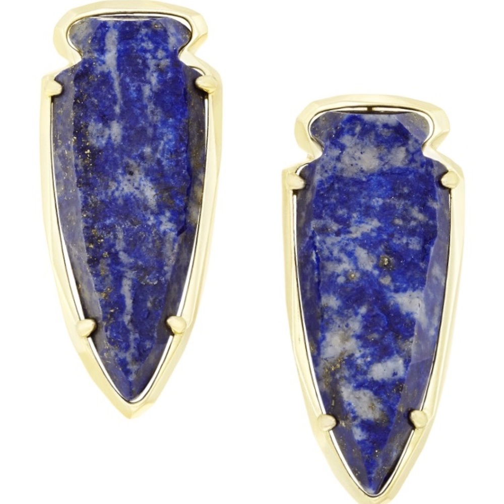 Kendra Scott Kathryn Earrings in Raw Cut Lapis