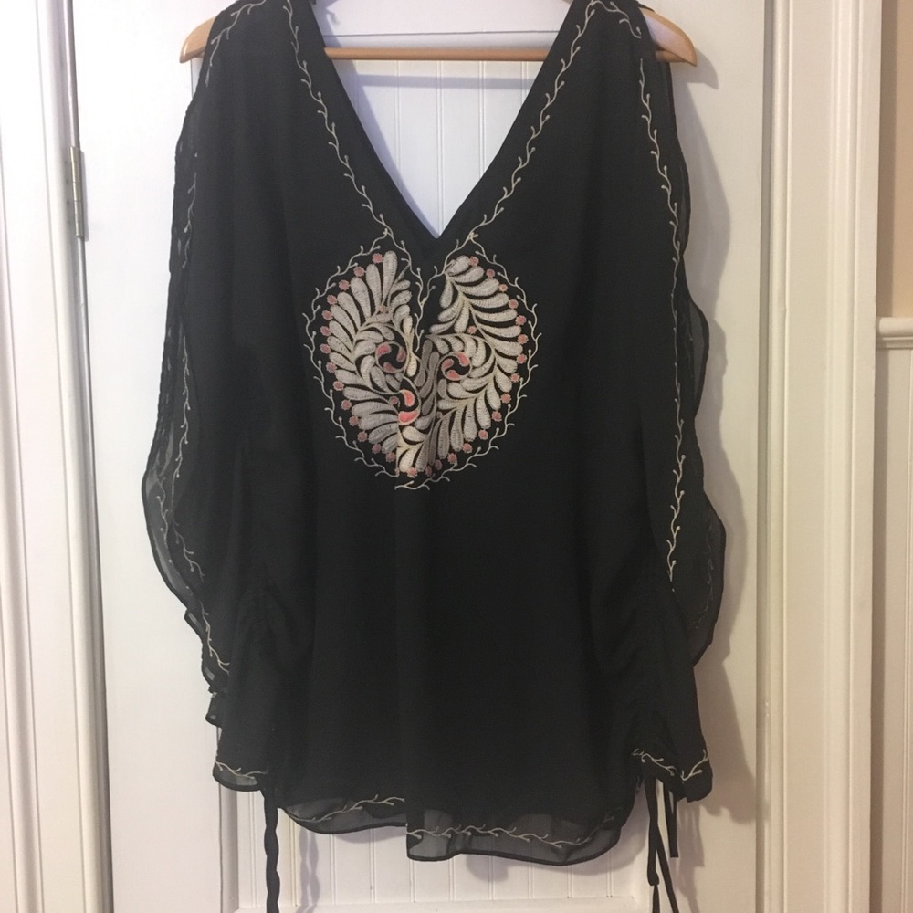 Silk black blouse