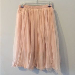 Tulle rose pink skirt