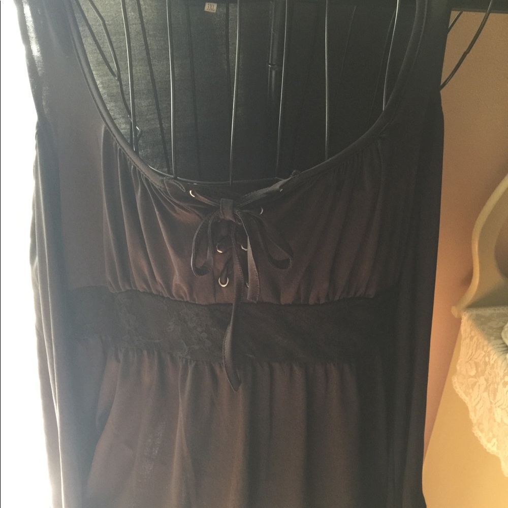 SEXY BLACK COLD SHOULDER TOP SIZE 3X