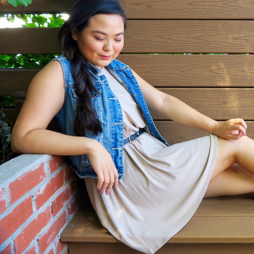 FOREVER 21 TAN TANK DRESS