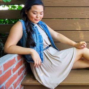 FOREVER 21 TAN TANK DRESS