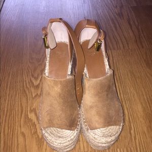 Marc Fisher LTD ADALYN PEEP-TOE ESPADRILLES