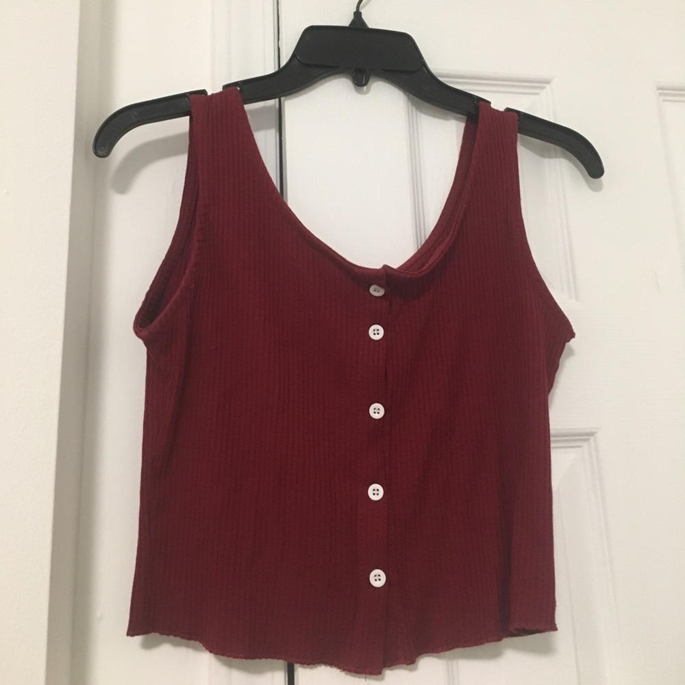 Button up Tank Crop top