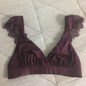 purple/eggplant lace braletteSOLD