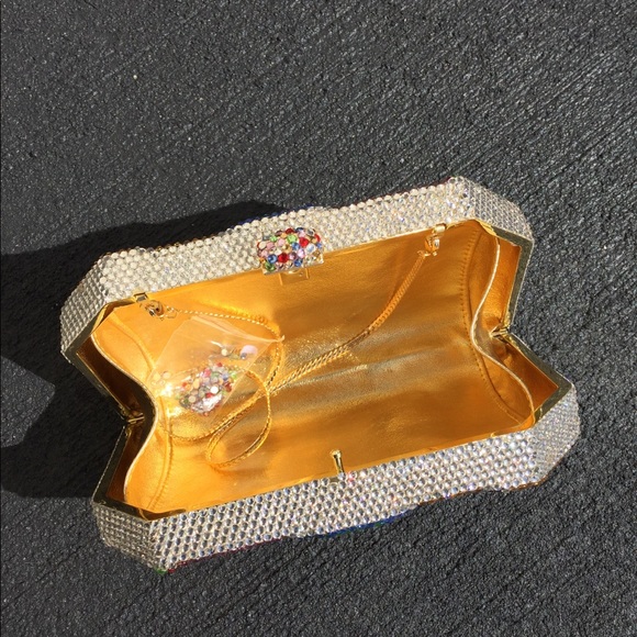 Luxury Crystal Evening Clutch Bag Lady Elegant Wedding Purse  Luxury crystal evening clutch for wedding