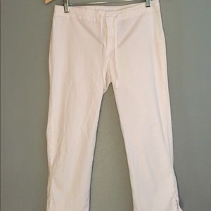 Express Jeans Stretch white capris
