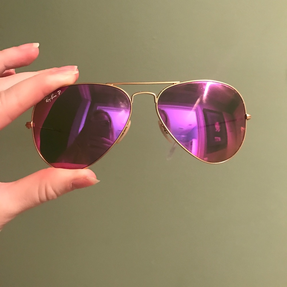 Hot Pink Polarized Raybans