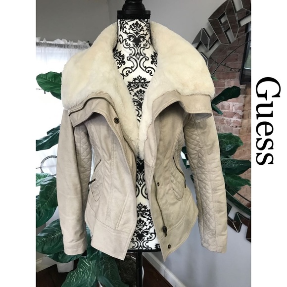 Guess Jackets & Blazers - Guess faux leather jacket. Size medium