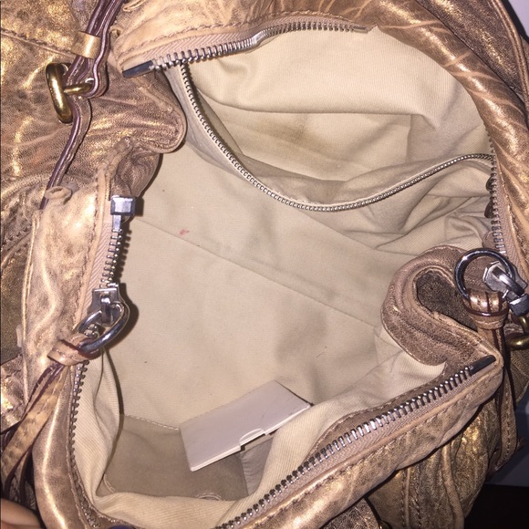 💯 authentic Chloe saddle handbag gold bag vintage - Picture 5 of 16