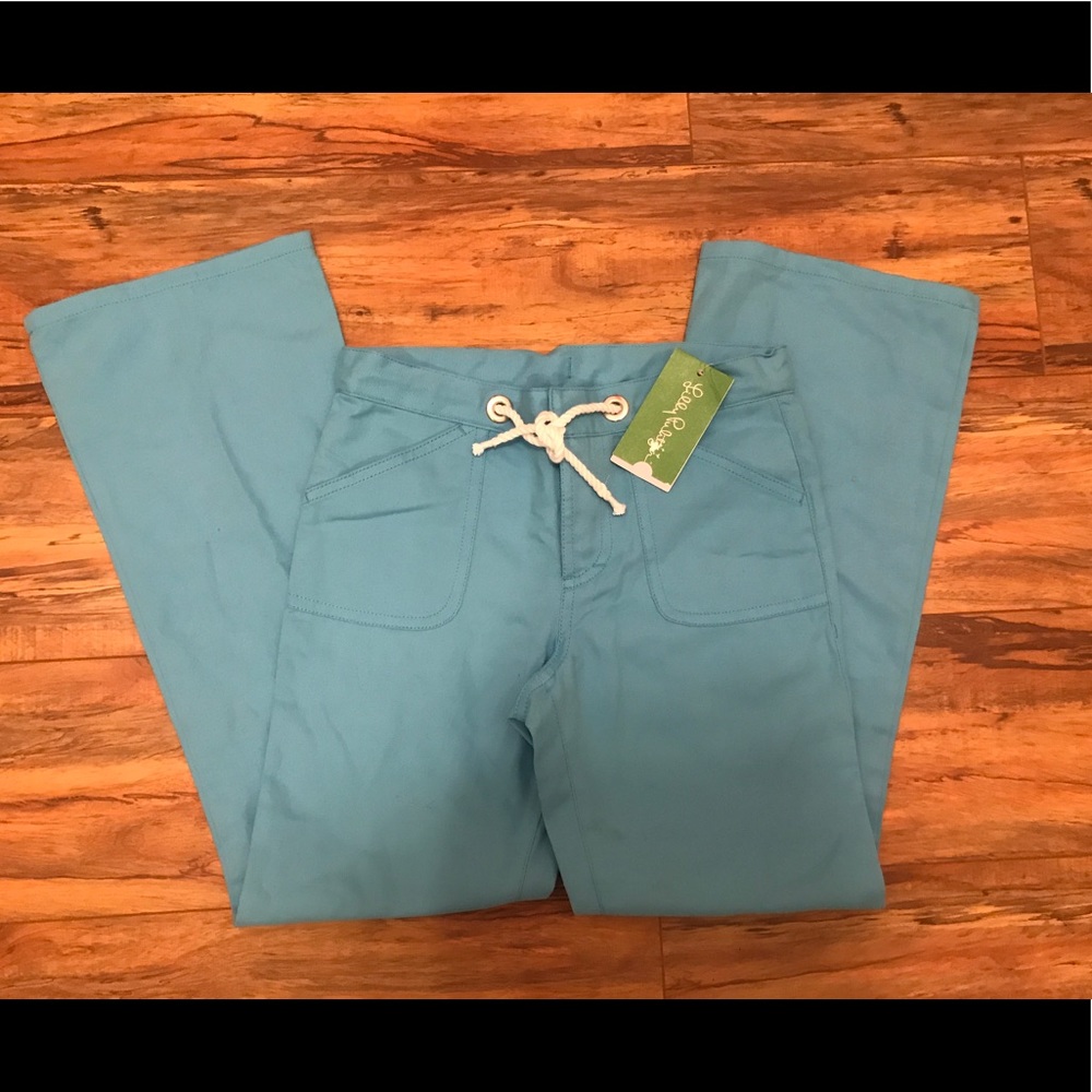 Lilly Pulitzer kids canvas pant size 8 blue