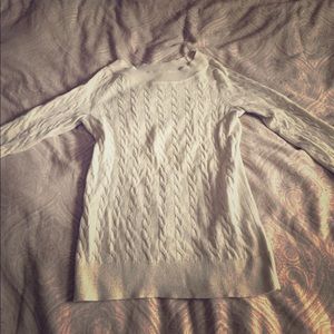 Anne Taylor Loft XS cable knit 3/4 sleeve sweater