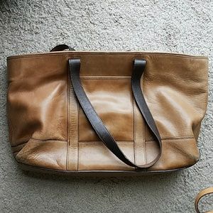 Coach Leather Book Tote