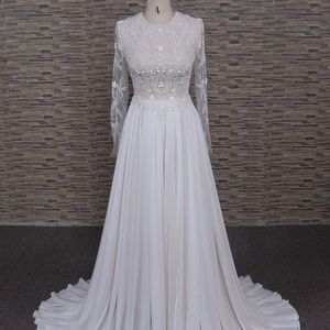 new !Crystal beaded wedding gowns