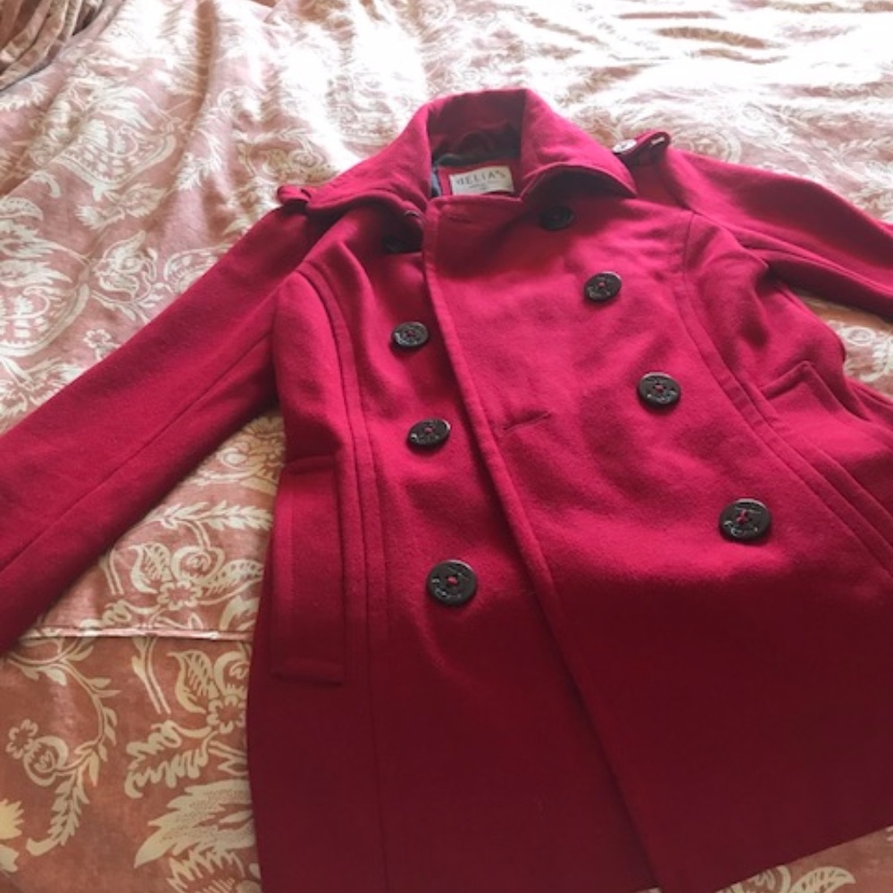 Red Pea Coat