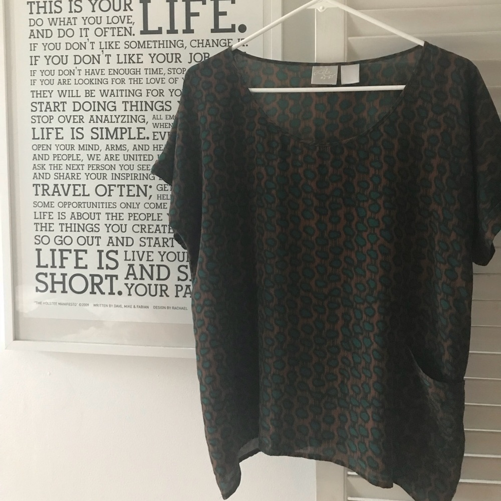 LILU Silk Shirt, Size S