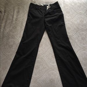 Banana Republic Size 4 Brown Pinstripe Trousers