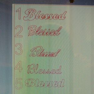 Sample fonts for shirt order