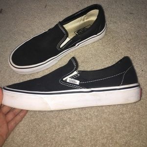 Black slip on vans