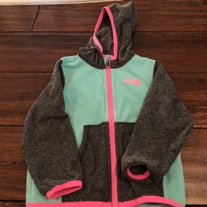 Baby girls north face fleece jacket