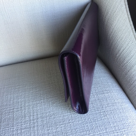 SAINT LAURENT PATENT LEATHER SAC DU JOUR CLUTCH - Picture 5 of 6