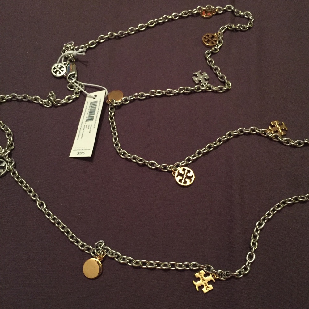 Tory Burch gold/silver necklace