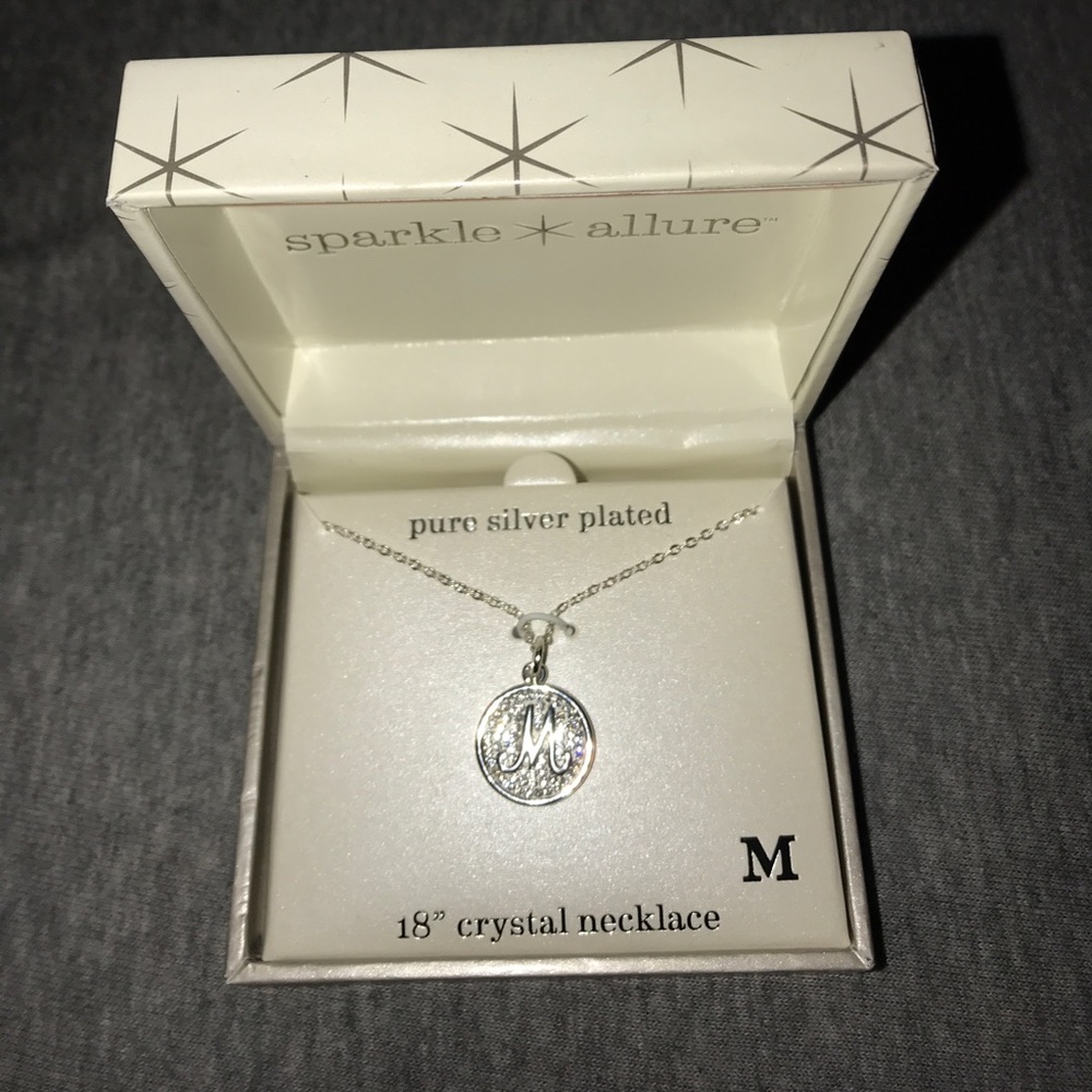 M initial necklace