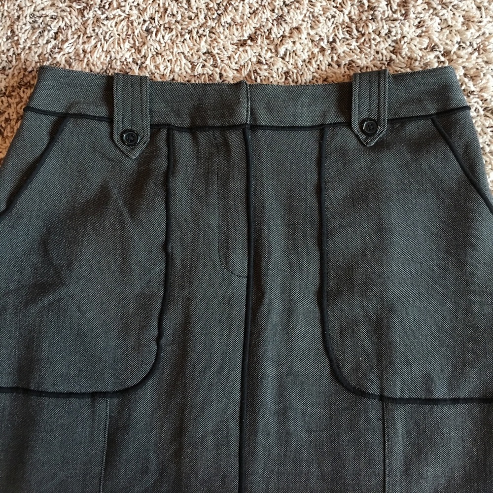 Grey a line skirt