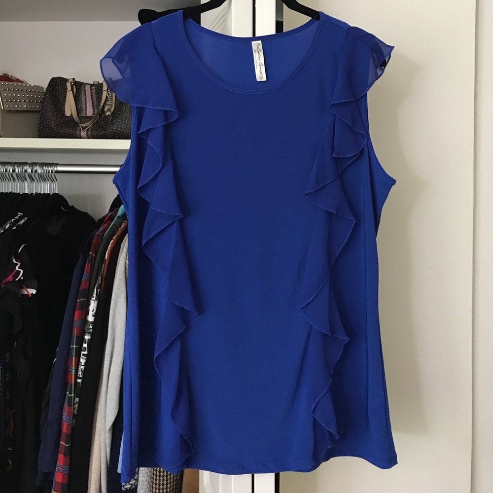 Brand new blue dress blouse❤️❤️😍💕