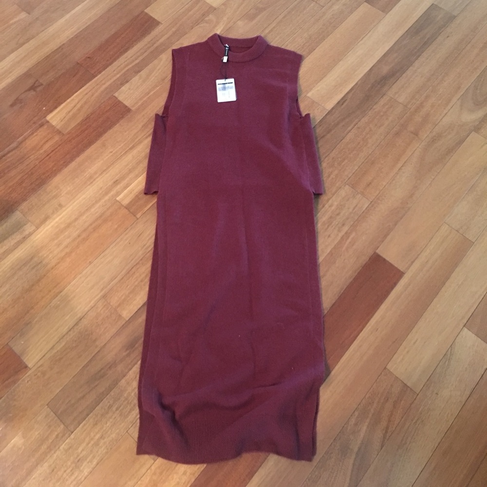 Alexander Wang maroon sweater (cash wool jersey)