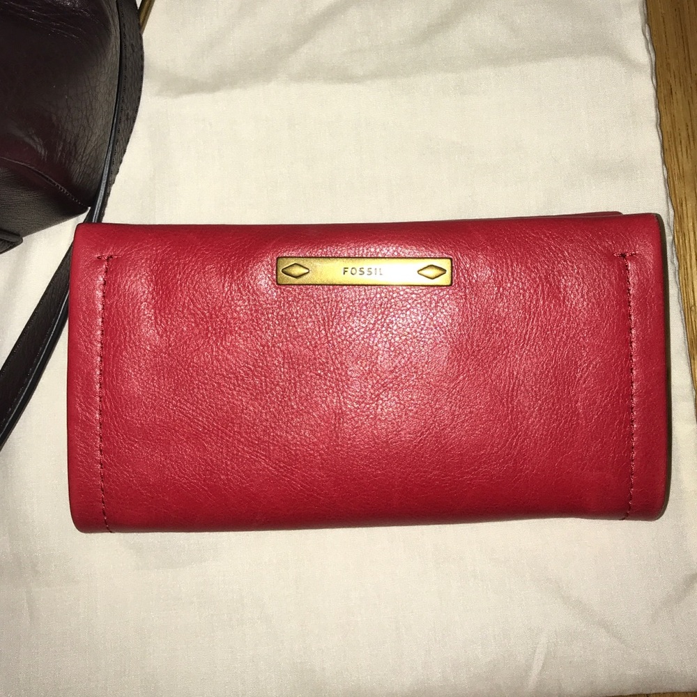 Fossil satchel and wallet
