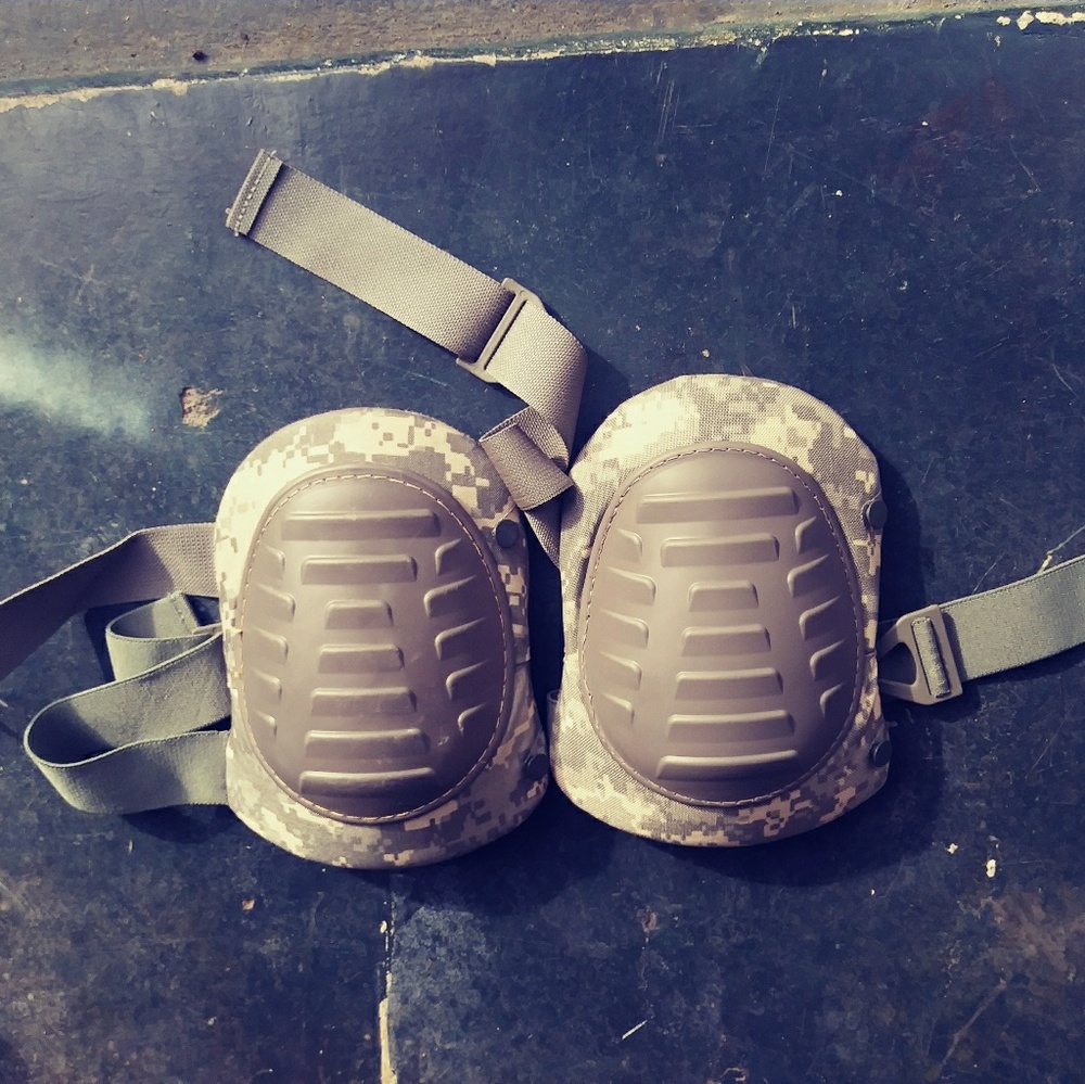 Surplus military knee pads and elbow pads